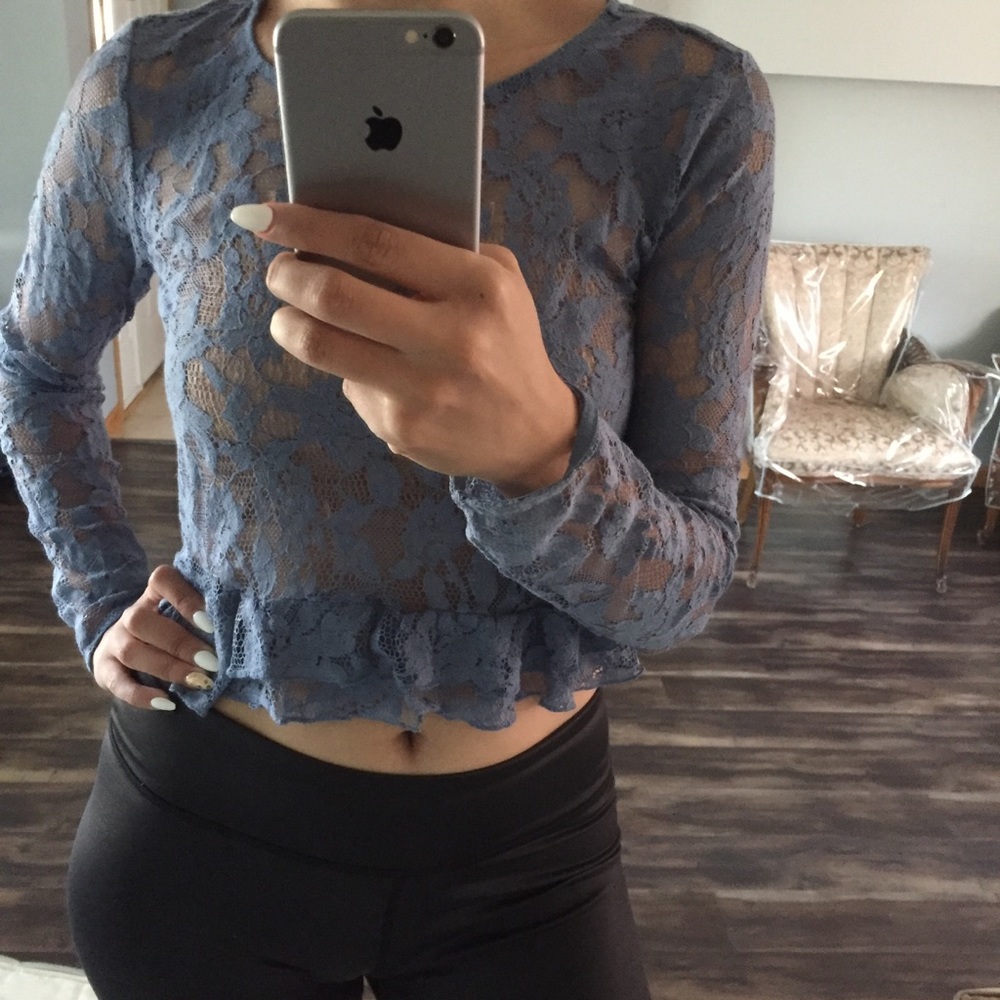 Lace crop top
